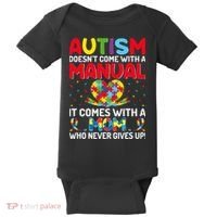 Autism Doesn't Come With A Manual Autism Awareness Support Baby Bodysuit thumb 0
