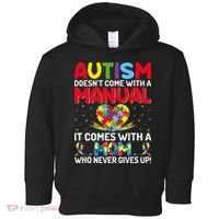 Autism Doesn't Come With A Manual Autism Awareness Support Toddler Hoodie thumb 0