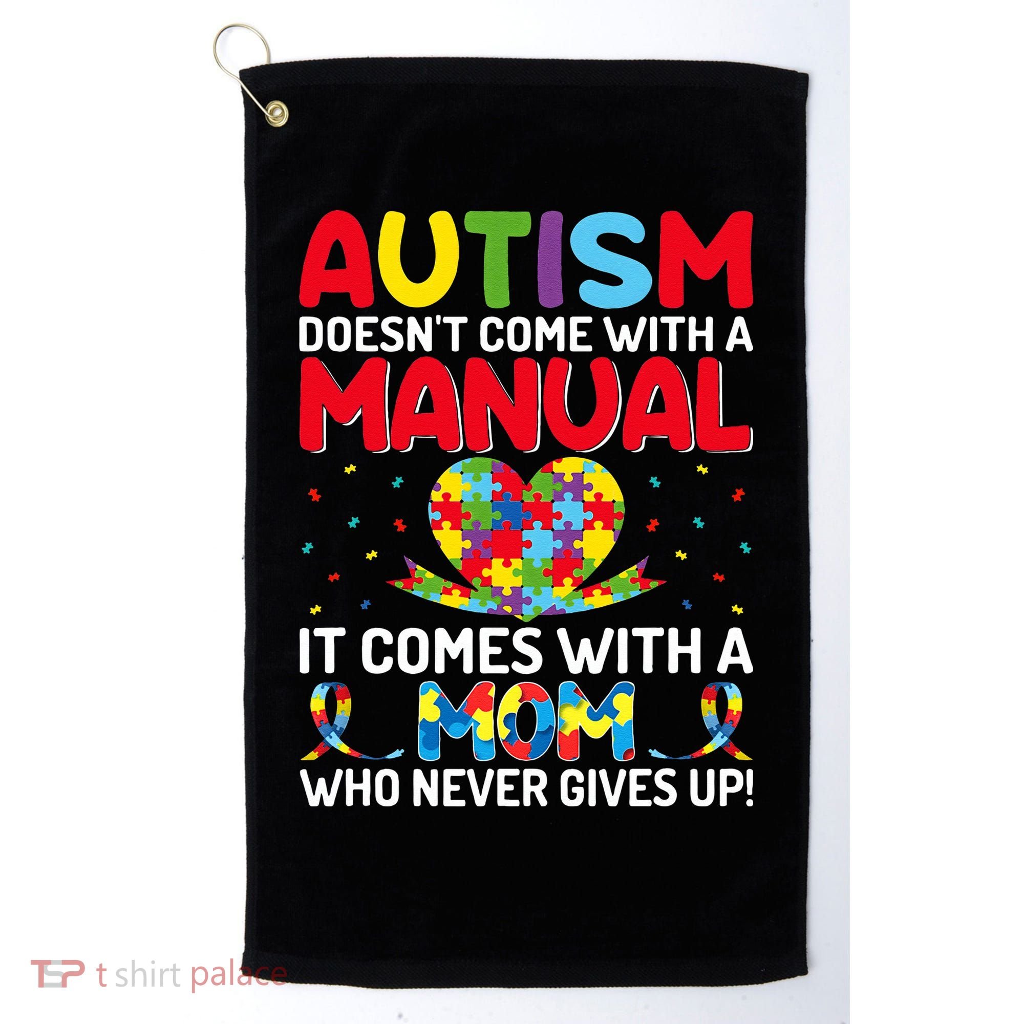 Autism Doesn't Come With A Manual Autism Awareness Support Golf Towel