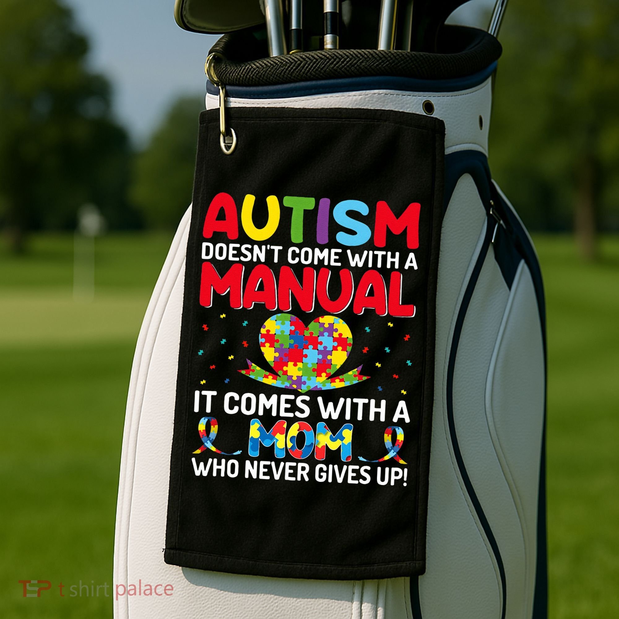 Autism Doesn't Come With A Manual Autism Awareness Support Golf Towel