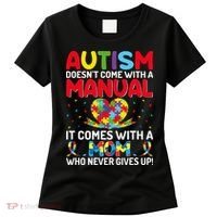 Autism Doesn't Come With A Manual Autism Awareness Support Women's T-Shirt thumb 0