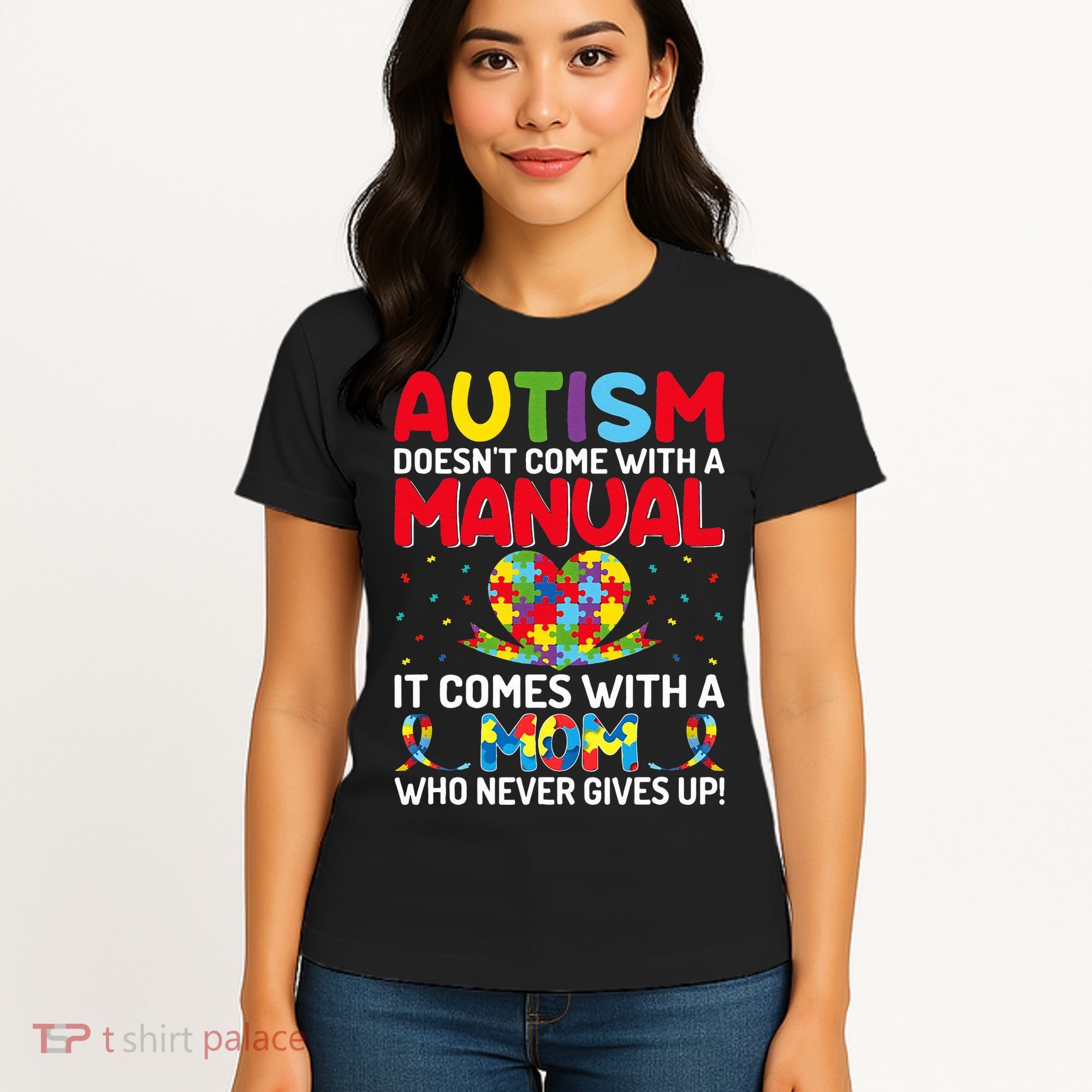 Autism Doesn't Come With A Manual Autism Awareness Support Women's T-Shirt