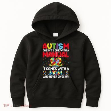 Autism Doesn't Come With A Manual Autism Awareness Support Kids Hoodie