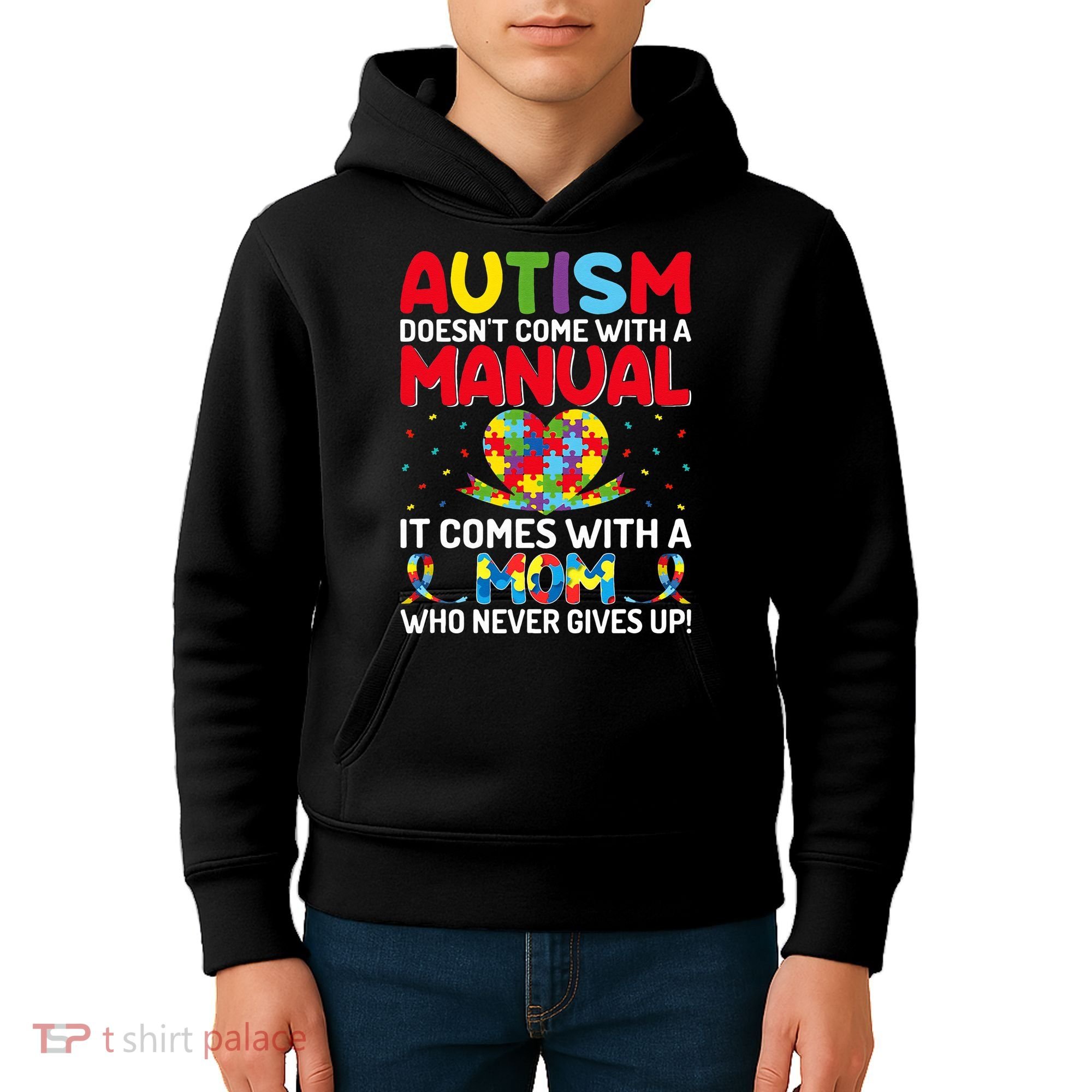 Autism Doesn't Come With A Manual Autism Awareness Support Kids Hoodie
