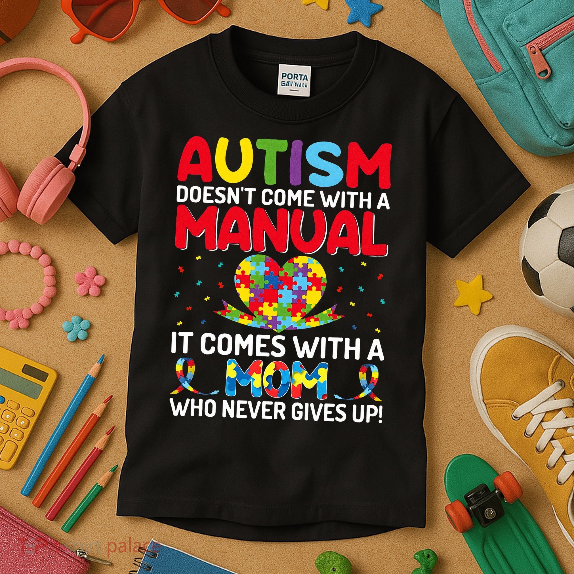 Autism Doesn't Come With A Manual Autism Awareness Support Kids T-Shirt