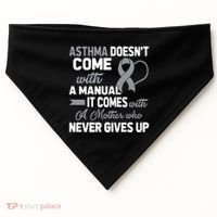 Asthma Doesn't Come With A Manual A Mother USA-Made Doggie Bandana thumb 0