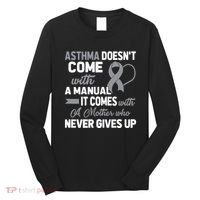 Asthma Doesn't Come With A Manual A Mother Long Sleeve Shirt thumb 0