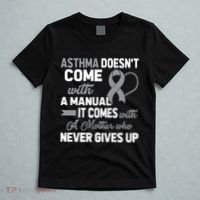 Asthma Doesn't Come With A Manual A Mother T-Shirt thumb 5