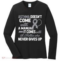 Asthma Doesn't Come With A Manual A Mother Women's Long Sleeve Shirt thumb 0