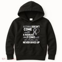 Asthma Doesn't Come With A Manual A Mother Kids Hoodie thumb 0