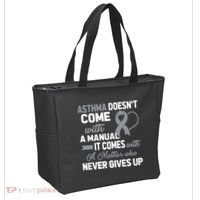 Asthma Doesn't Come With A Manual A Mother Tote Bag thumb 2