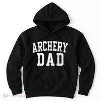 Archery Dad Classic Bold Font FatherS Day Daddy Hoodie thumb 0
