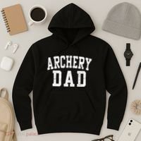 Archery Dad Classic Bold Font FatherS Day Daddy Hoodie thumb 3