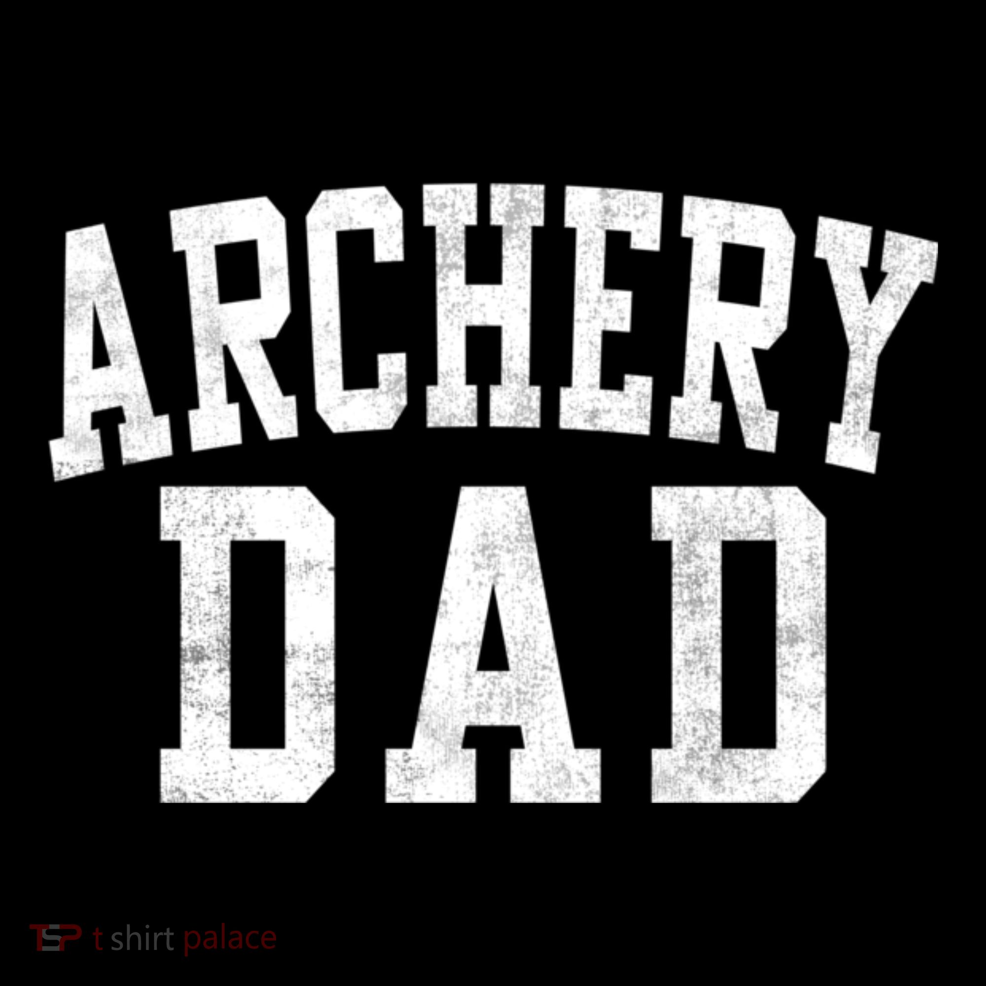 Archery Dad Classic Bold Font FatherS Day Daddy Apron