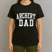 Archery Dad Classic Bold Font FatherS Day Daddy T-Shirt thumb 4