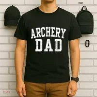 Archery Dad Classic Bold Font FatherS Day Daddy T-Shirt thumb 6