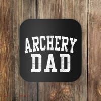 Archery Dad Classic Bold Font FatherS Day Daddy Coaster thumb 0