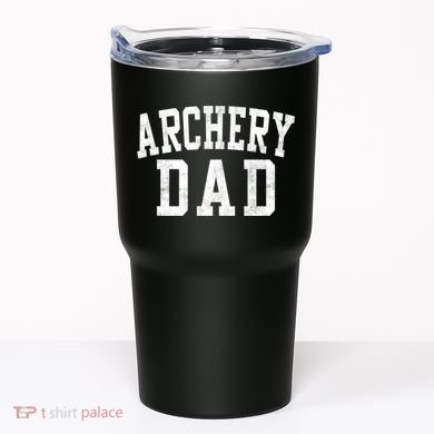 Archery Dad Classic Bold Font FatherS Day Daddy Tumbler