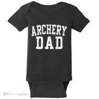 Archery Dad Classic Bold Font FatherS Day Daddy Baby Bodysuit thumb 0