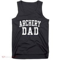Archery Dad Classic Bold Font FatherS Day Daddy Tank Top thumb 0