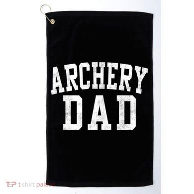 Archery Dad Classic Bold Font FatherS Day Daddy Golf Towel