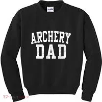 Archery Dad Classic Bold Font FatherS Day Daddy Kids Sweatshirt thumb 0