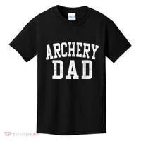 Archery Dad Classic Bold Font FatherS Day Daddy Kids T-Shirt thumb 0