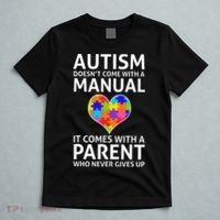 Autism Doesn't Come With A Manual Autism Mom Dad T-Shirt thumb 5