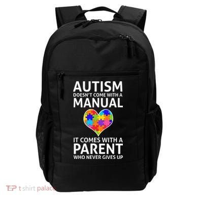 Autism Doesn't Come With A Manual Autism Mom Dad Backpack
