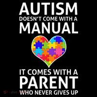 Autism Doesn't Come With A Manual Autism Mom Dad Women's Hoodie thumb 2