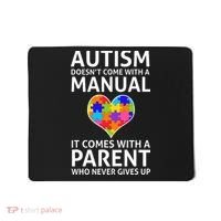 Autism Doesn't Come With A Manual Autism Mom Dad Mousepad thumb 0