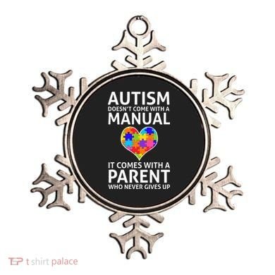 Autism Doesn't Come With A Manual Autism Mom Dad Ornament