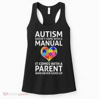Autism Doesn't Come With A Manual Autism Mom Dad Women's Tank Top thumb 0