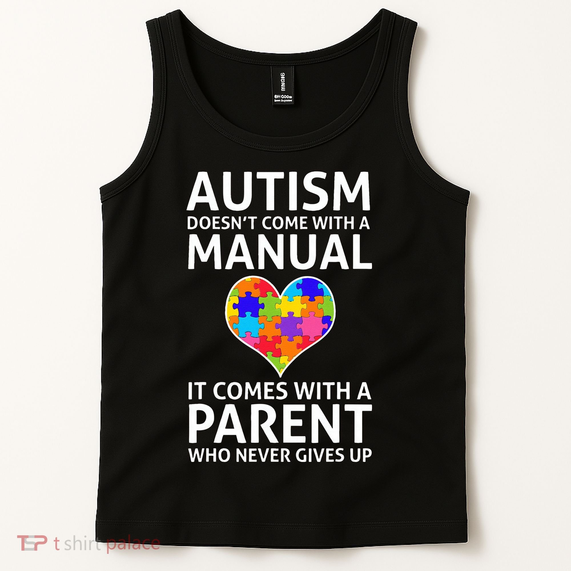 Autism Doesn't Come With A Manual Autism Mom Dad Tank Top