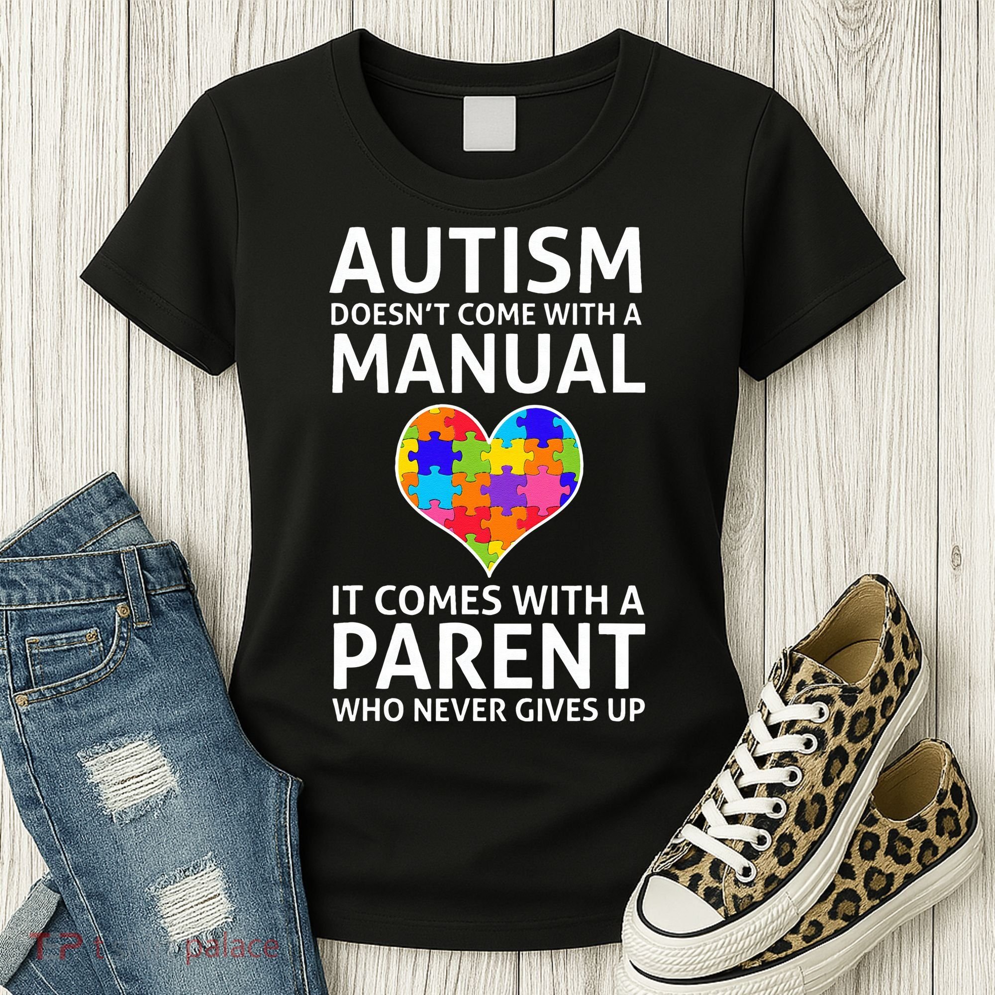 Autism Doesn't Come With A Manual Autism Mom Dad Women's T-Shirt