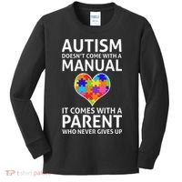 Autism Doesn't Come With A Manual Autism Mom Dad Kids Long Sleeve Shirt thumb 0