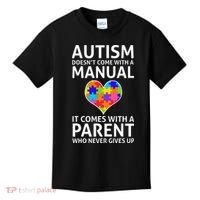 Autism Doesn't Come With A Manual Autism Mom Dad Kids T-Shirt thumb 0