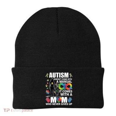 Autism Doesn't Come With A Manual It Comes With A Mom Who Never Gives Up Beanie