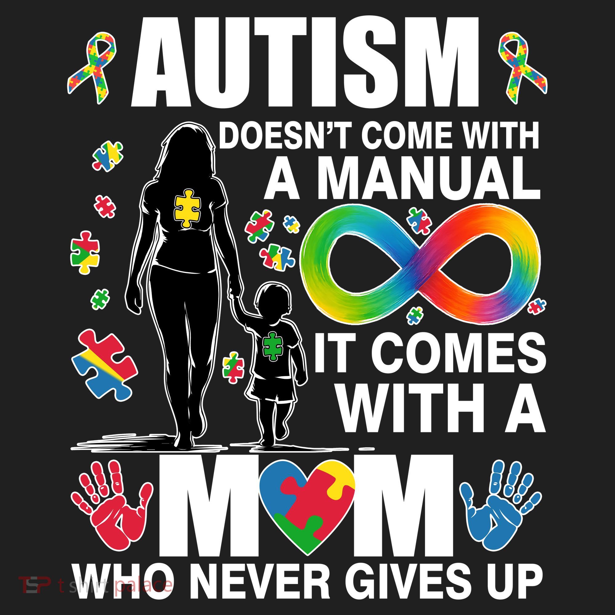 Autism Doesn't Come With A Manual It Comes With A Mom Who Never Gives Up Beanie