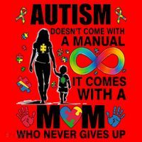 Autism Doesn't Come With A Manual It Comes With A Mom Who Never Gives Up Santa Hat thumb 1
