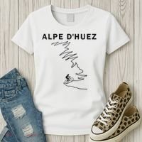 Alpe D'huez Cycling Gift France Road Cycling Women's T-Shirt thumb 3