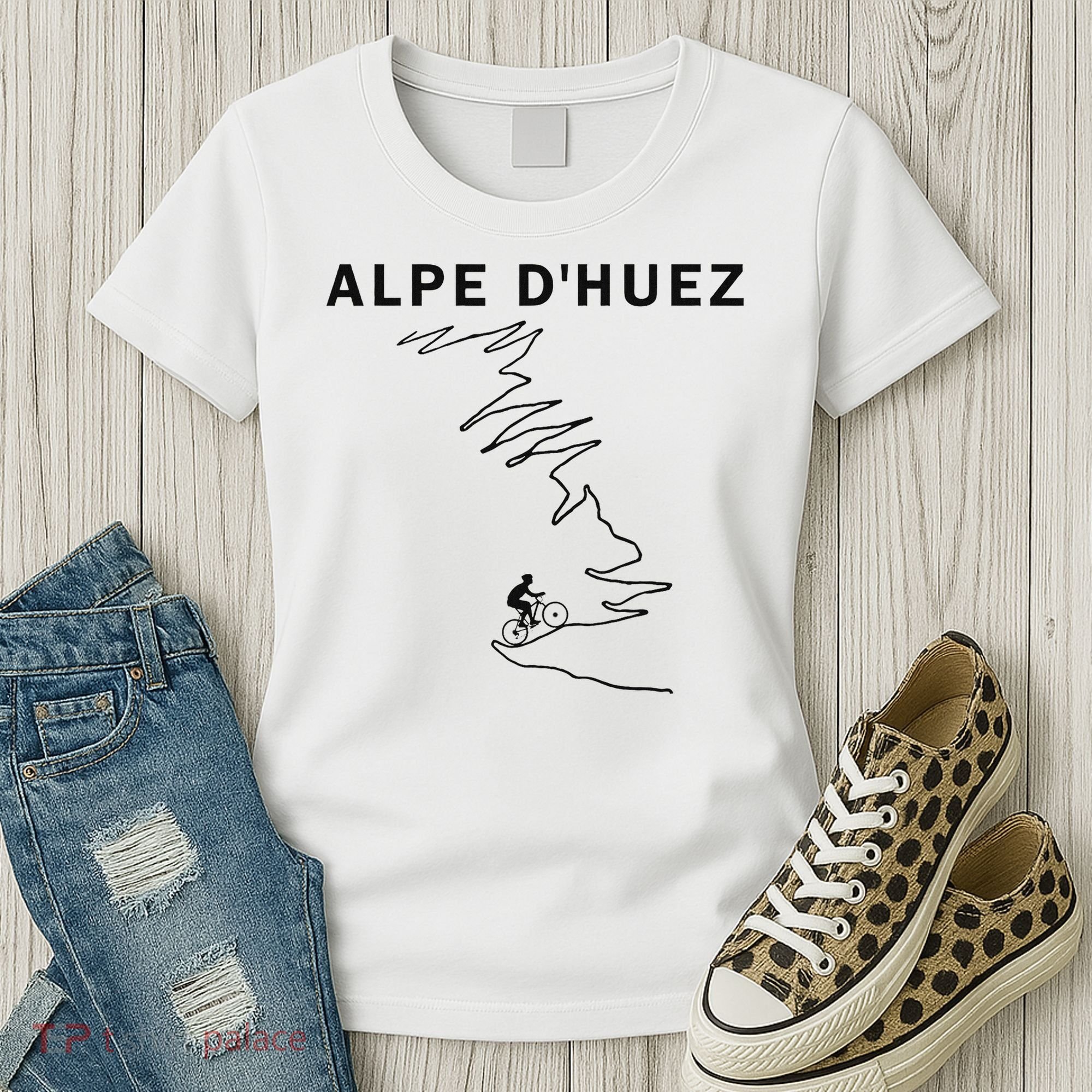 Alpe D'huez Cycling Gift France Road Cycling Women's T-Shirt