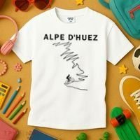 Alpe D'huez Cycling Gift France Road Cycling Kids T-Shirt thumb 3
