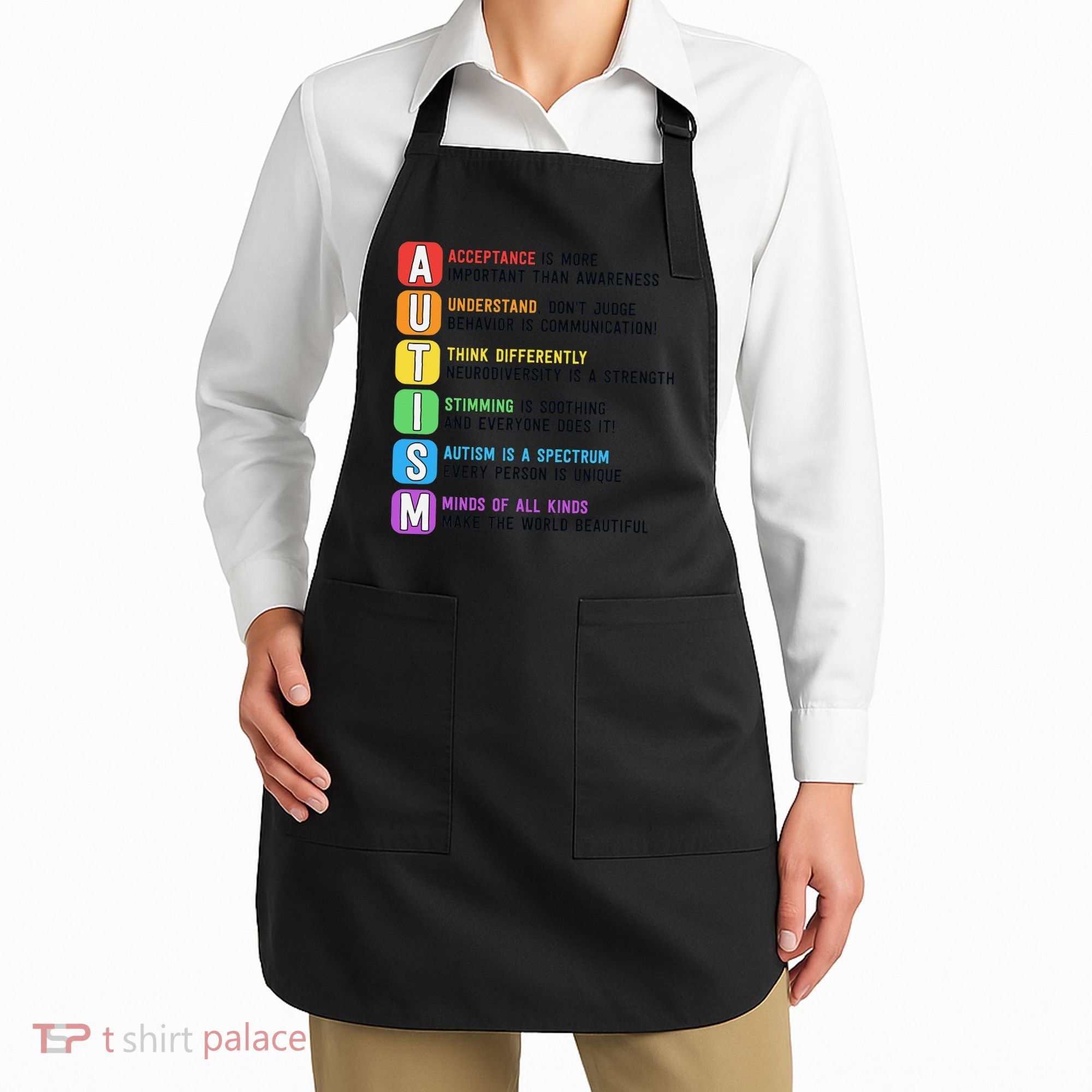 Autism Definitions Chart Special Ed Teacher Neurodiversity Apron