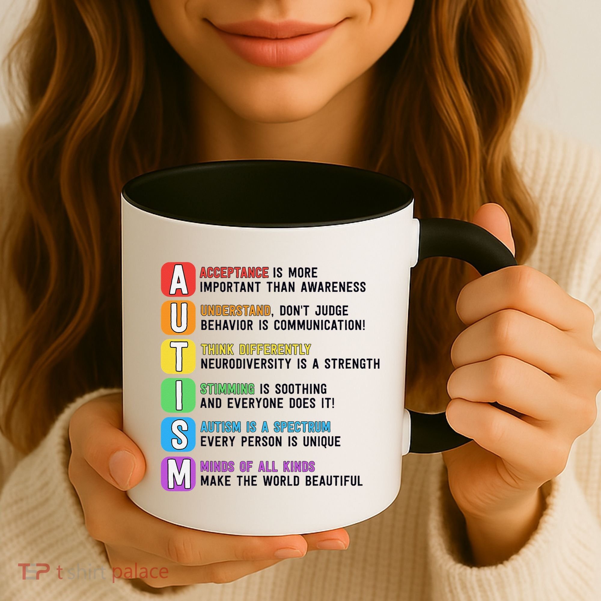 Autism Definitions Chart Special Ed Teacher Neurodiversity Coffee Mug