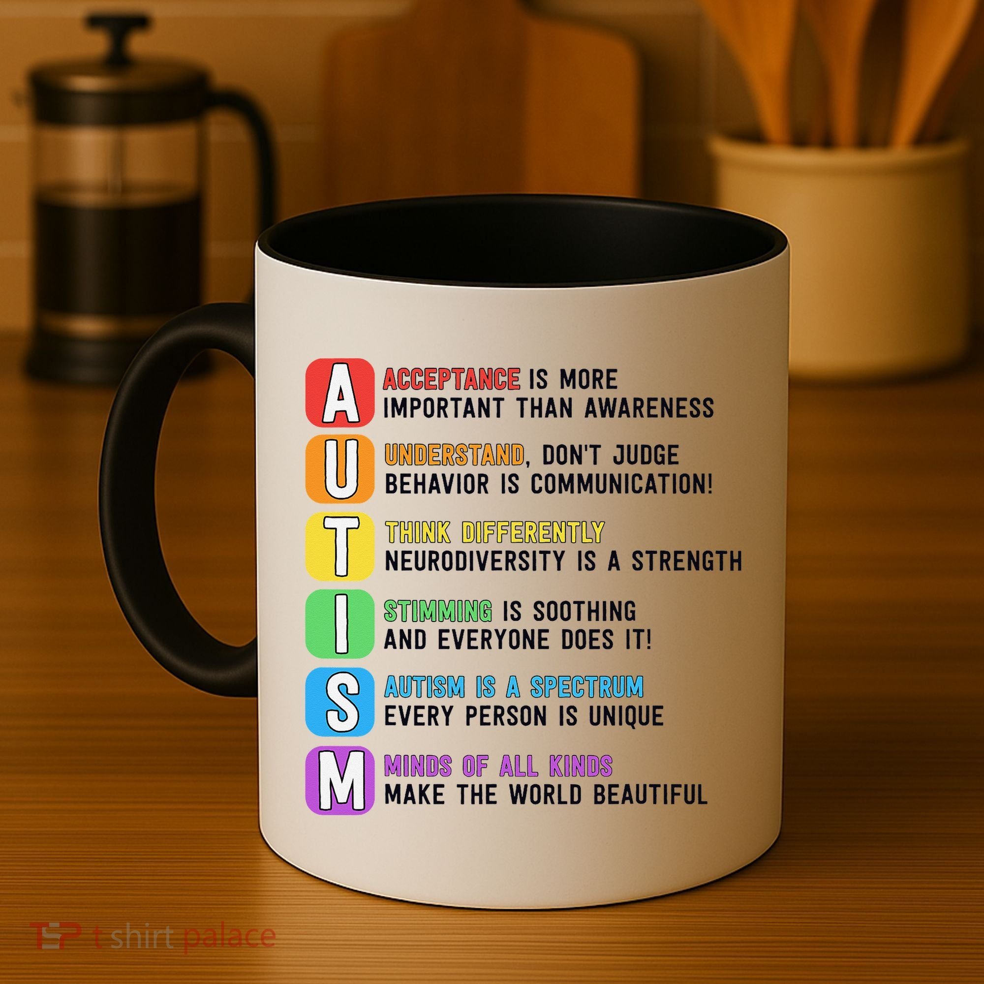 Autism Definitions Chart Special Ed Teacher Neurodiversity Coffee Mug