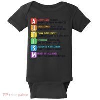 Autism Definitions Chart Special Ed Teacher Neurodiversity Baby Bodysuit thumb 0