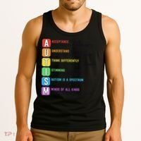 Autism Definitions Chart Special Ed Teacher Neurodiversity Tank Top thumb 3