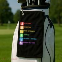 Autism Definitions Chart Special Ed Teacher Neurodiversity Golf Towel thumb 2