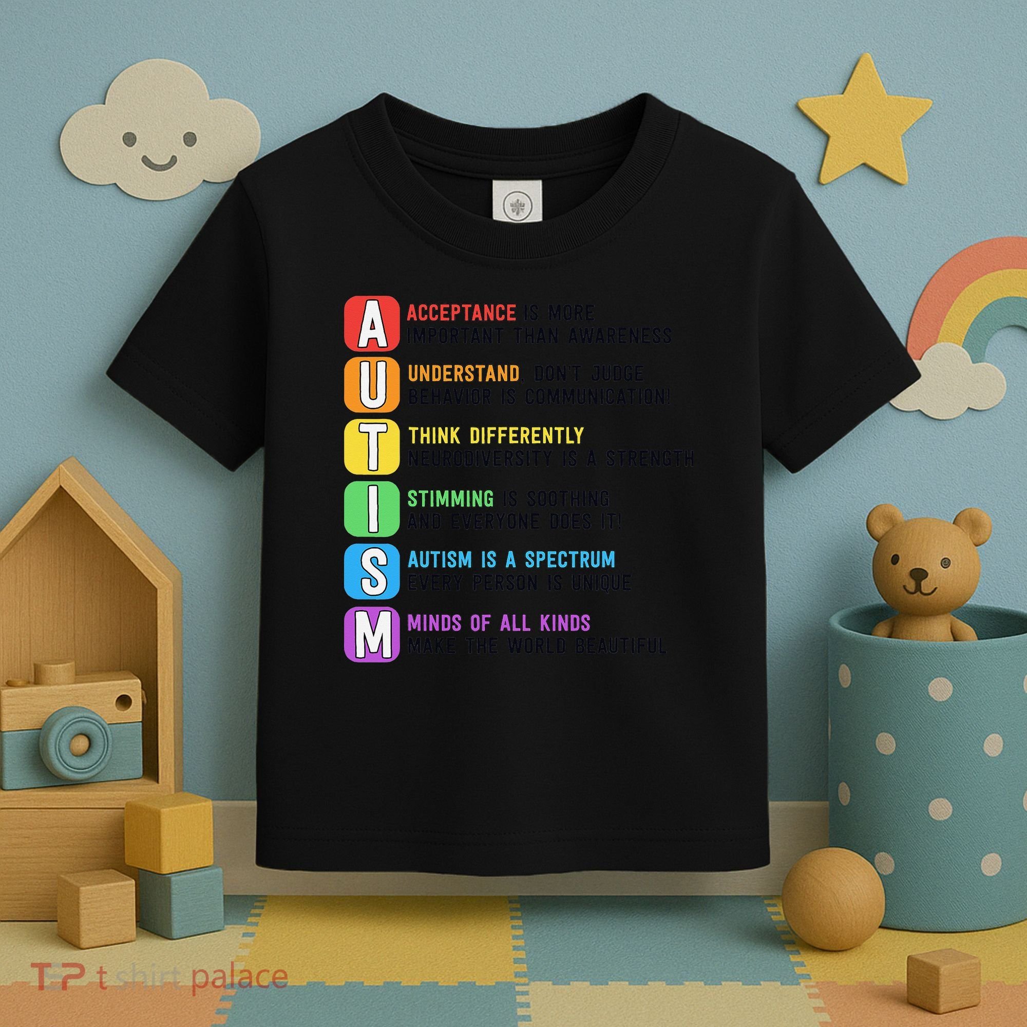 Autism Definitions Chart Special Ed Teacher Neurodiversity Toddler T-Shirt